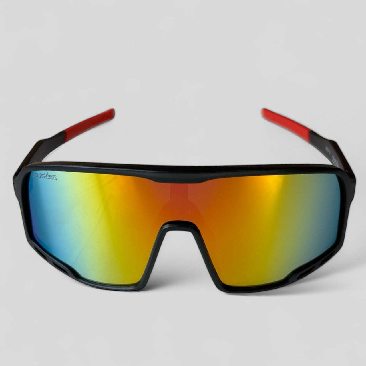 Outsiders Rush Sunglasses - Black Red Scorch